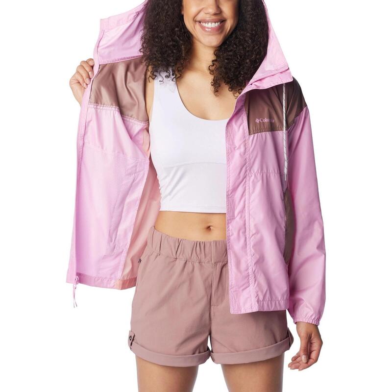 Geaca de vant Flash Challenger Windbreaker - roz femei