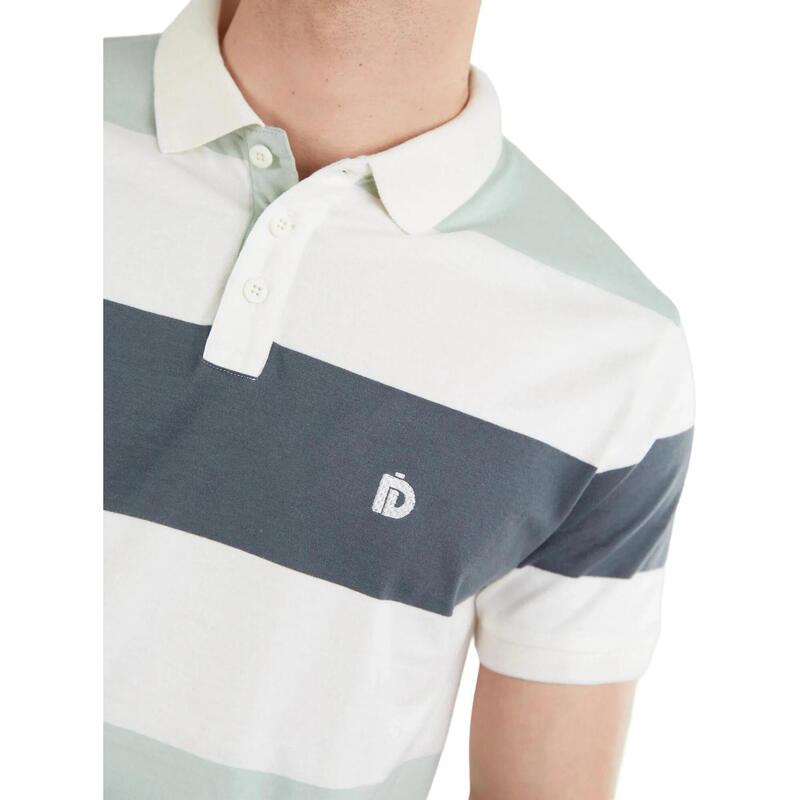 Incognito Stripe Poloshirt férfi galléros póló - világoskék