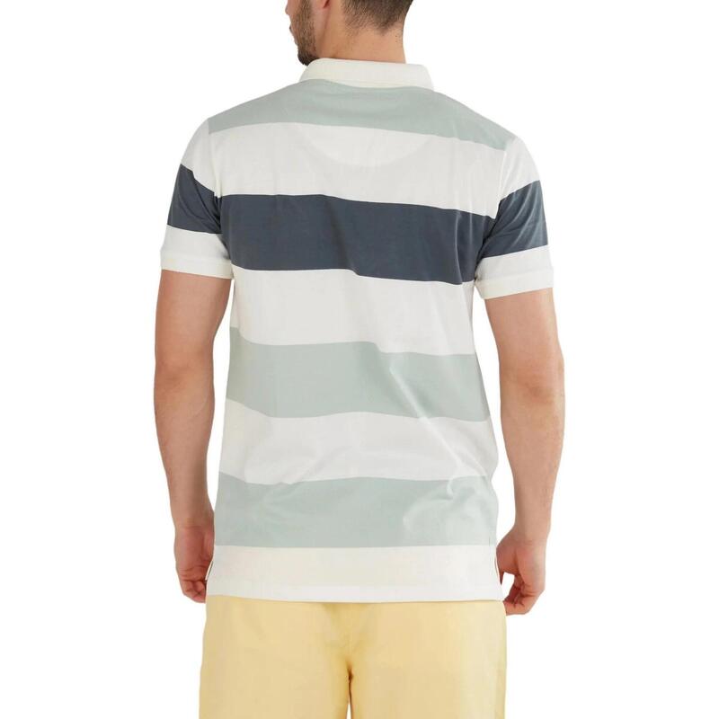 Incognito Stripe Poloshirt férfi galléros póló - világoskék