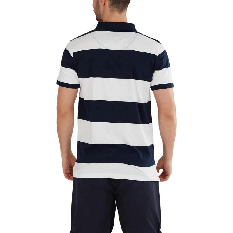 Incognito Stripe Poloshirt férfi galléros póló - sötétkék