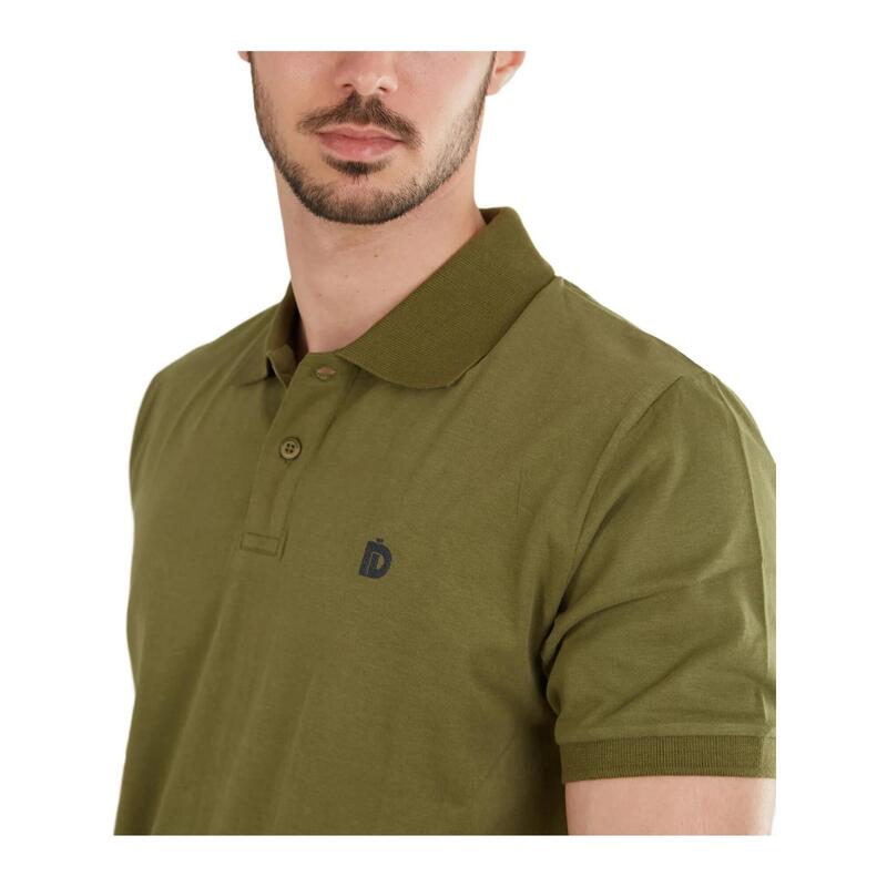 Tricou cu guler Incognito Mono Poloshirt - oliv barbati