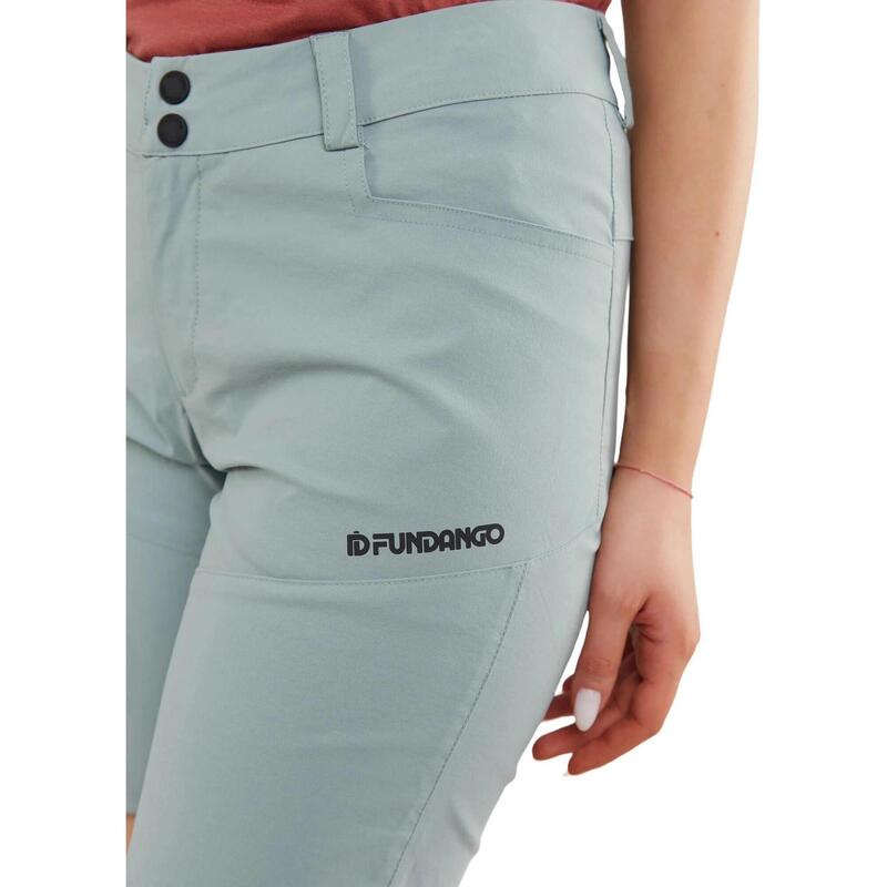 Pantaloni scurti pentru drumetii Azua Active Short - albastru deschis femei