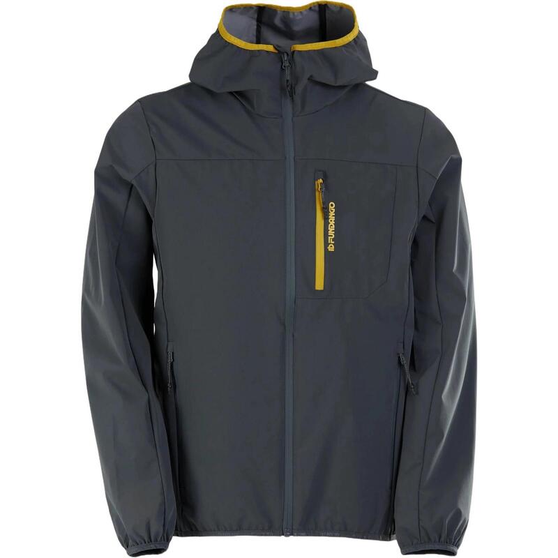 Alloy Hooded Softshell férfi softshell kabát - szürke