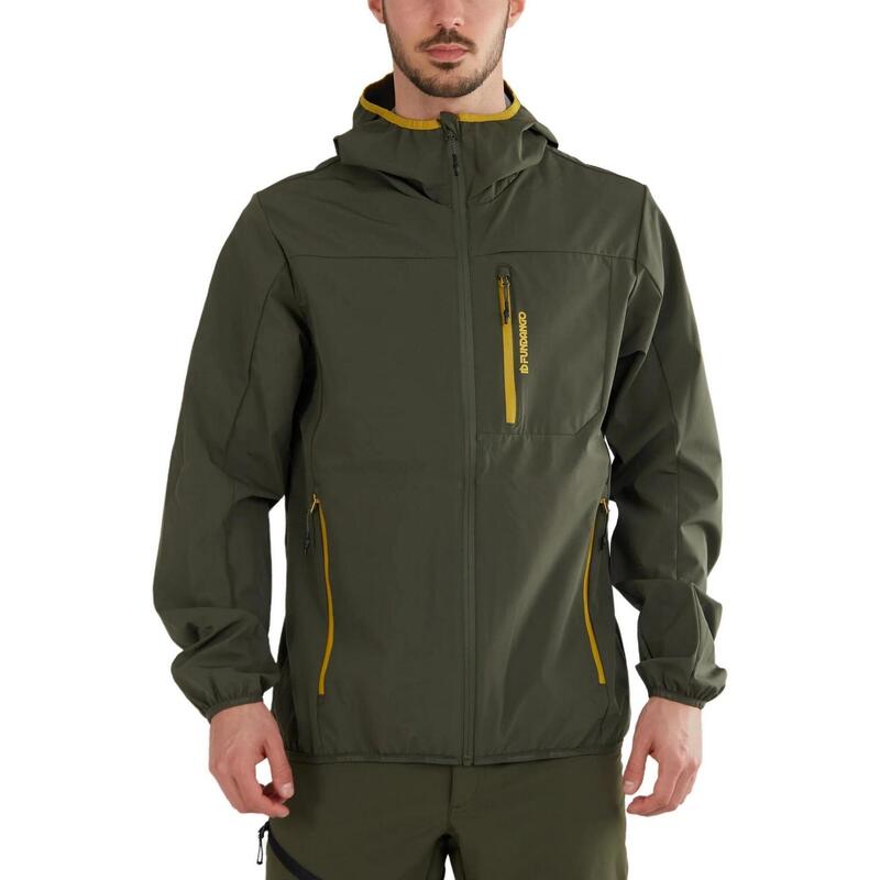 Alloy Hooded Softshell férfi softshell kabát - zöld