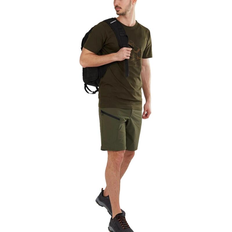 Pantaloni scurti pentru drumetii Roger Trekking Short - verde barbati