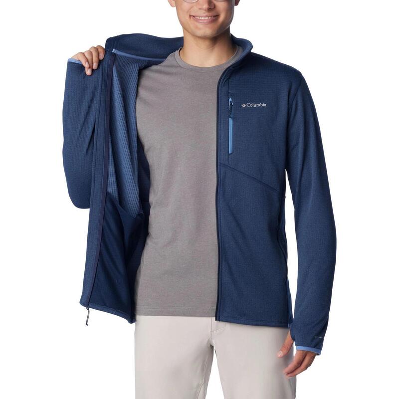 Park View Fleece Full Zip férfi polár pulóver - kék