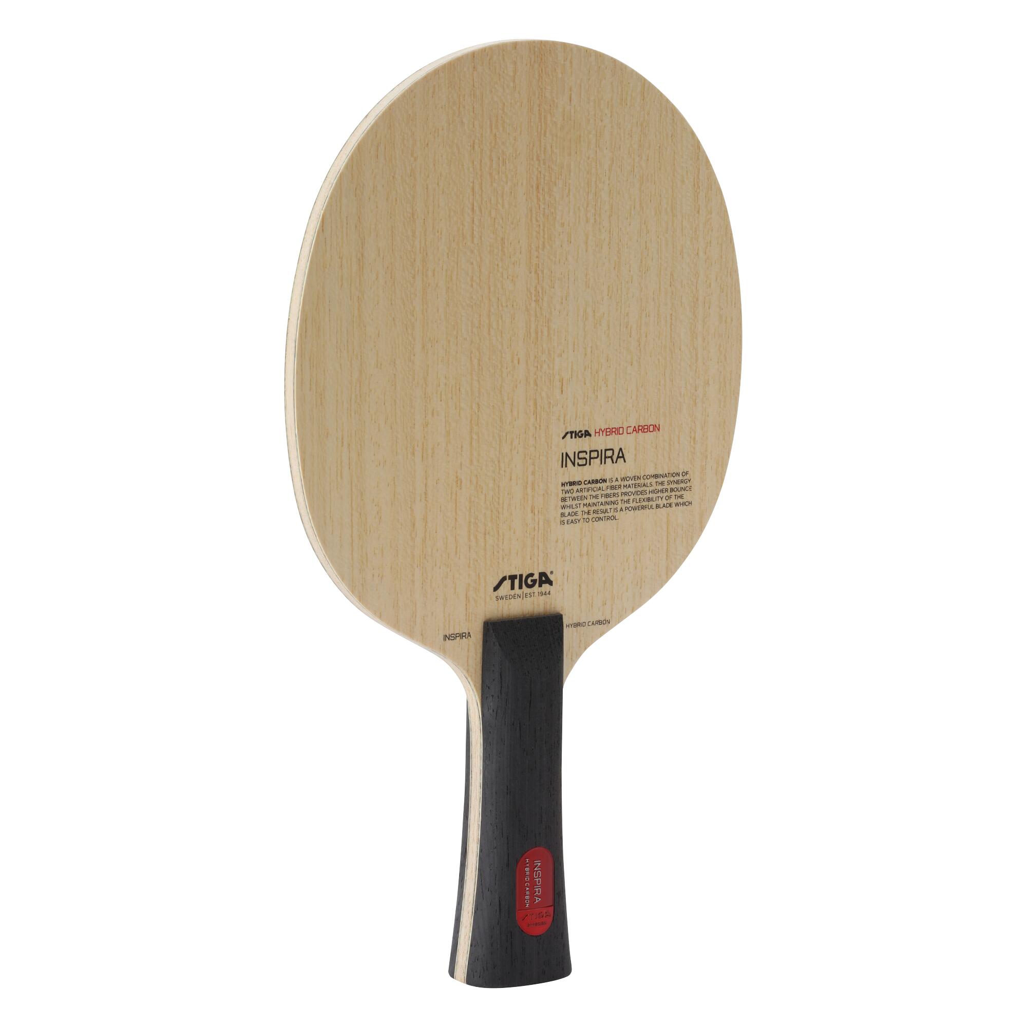 Stiga - Bois De Tennis De Table Inspira Hybrid Carbon - Bois Raquette De Tennis De Table - Marron - Droit - Decathlon