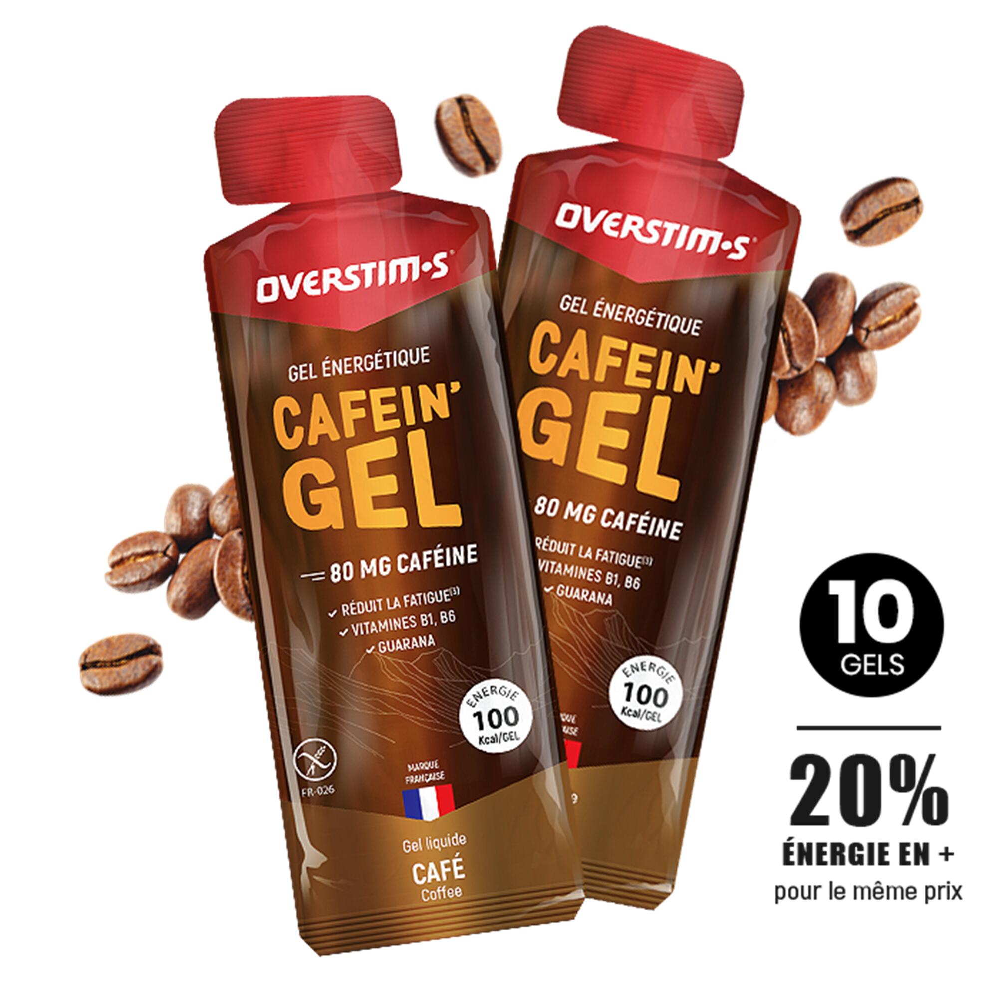 Overstim.s - Gel Énergétique Stimulant Caféin Gel - 10x32g - Gel Énergétique - Decathlon
