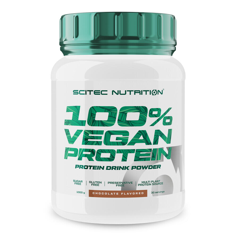 SCITEC NUTRITION Plantaardige Eiwitten - 100% Veganistisch Eiwit (1kg) - Chocolade