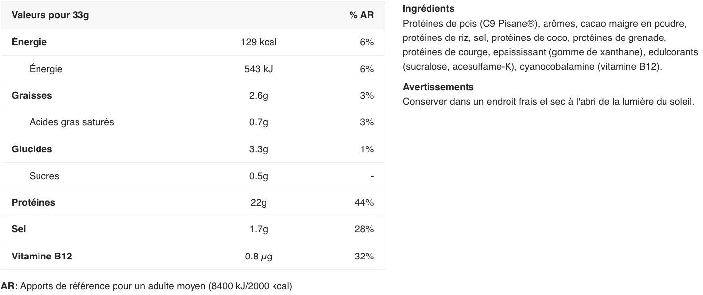 Proteínas Vegetales - 100% Proteína Vegana (1kg) - Chocolate 2/6