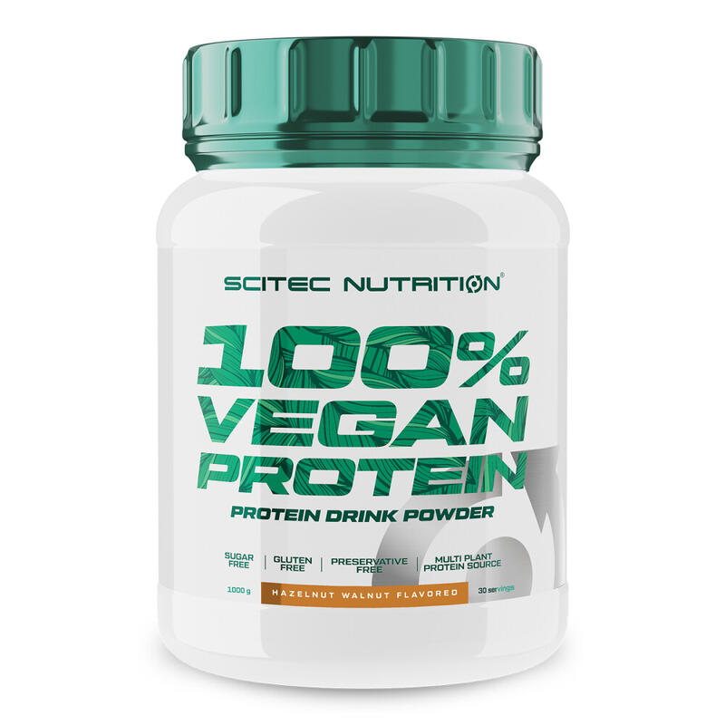 Proteínas Vegetais | 100% Vegan Protein (1kg) | Avelã e Noz