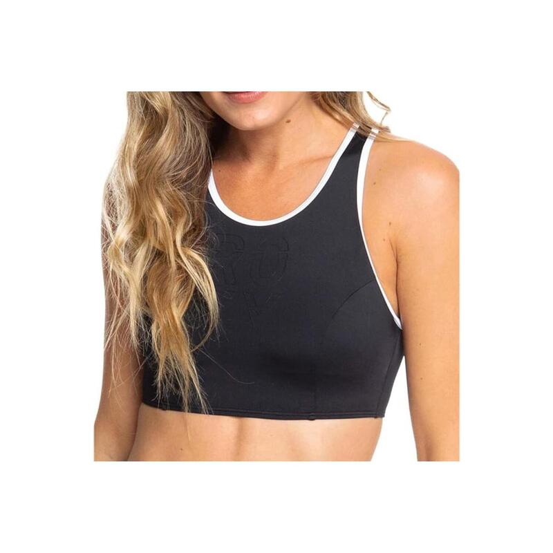 Biustonosz sportowy damski Roxy Fitness Solid Crop Top