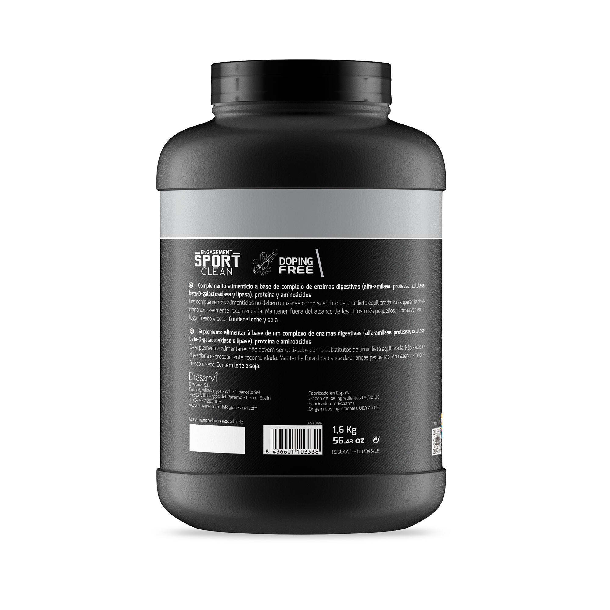 Whey Protein Isolate Sport Live - Sabor Neutro - 1,6Kg - DRASANVI 3/6