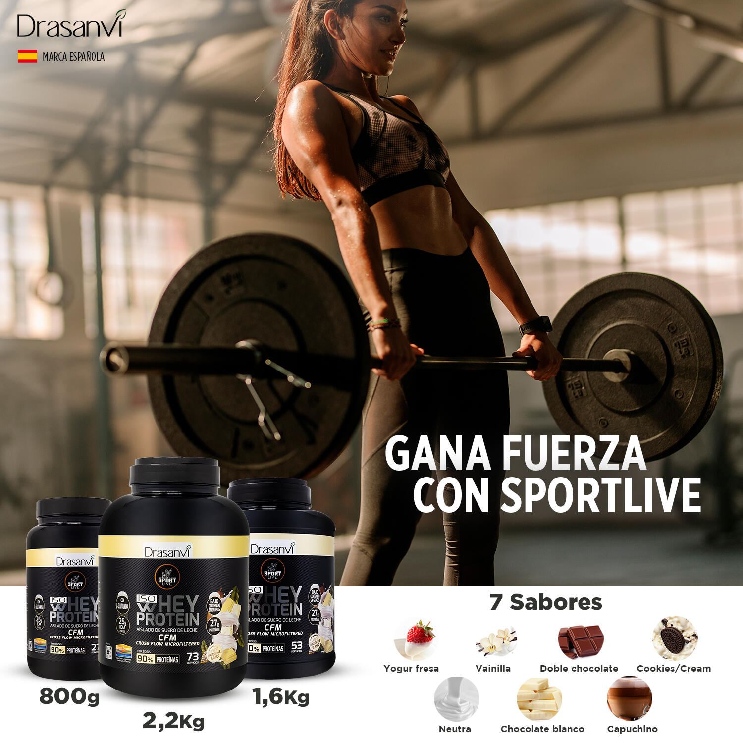 Sport Live Iso Whey Protein Aislado 2.2 Kg Chocolate Blanco 4/6