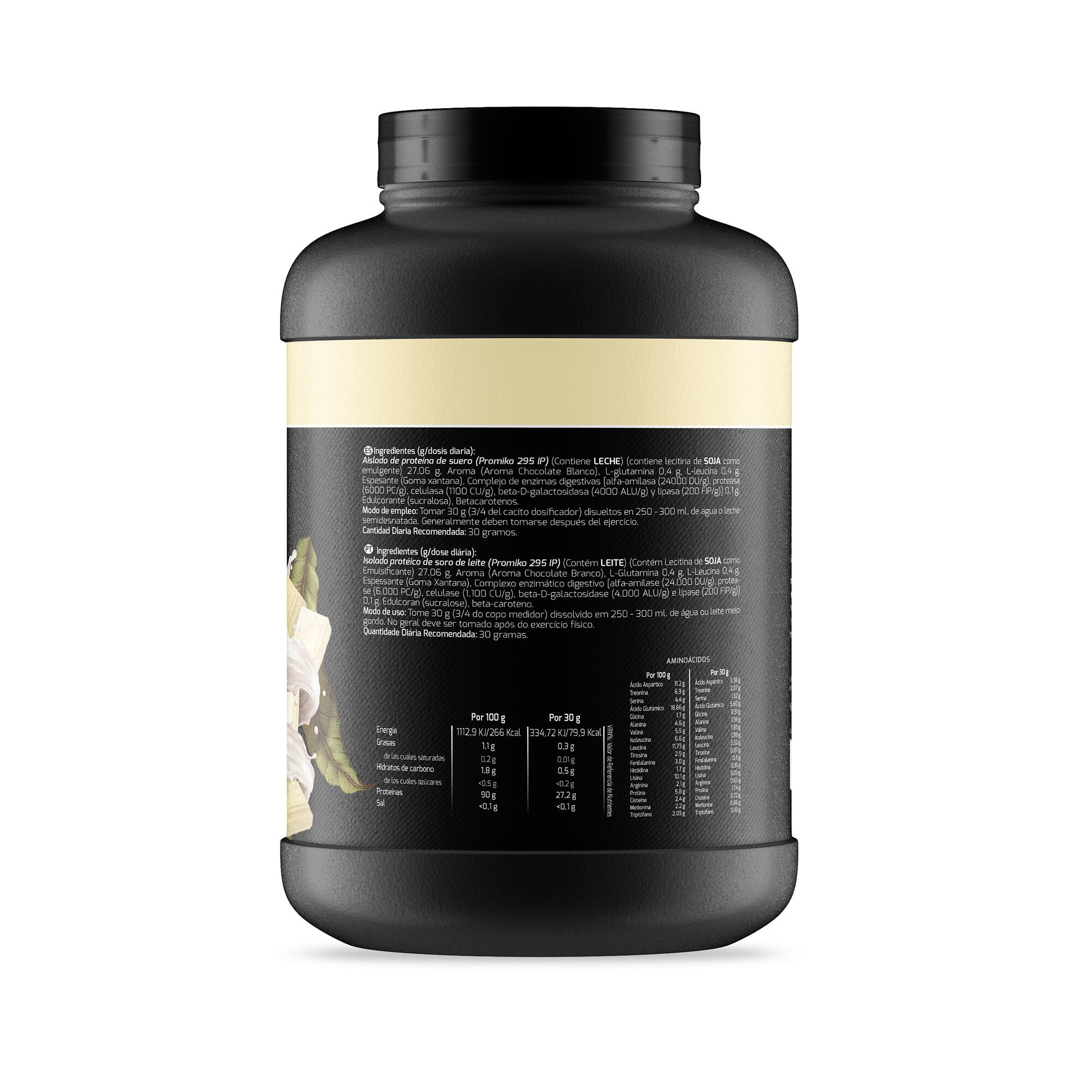 Whey Protein Isolate Sport Live - Chocolate Blanco - 1,6Kg - DRASANVI 2/6