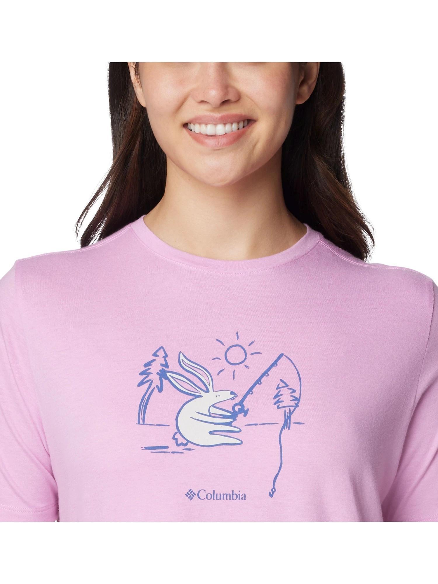 Koszulka damska Columbia Bluebird Day Relaxed Crew Neck z krótkim rękawem 5/6