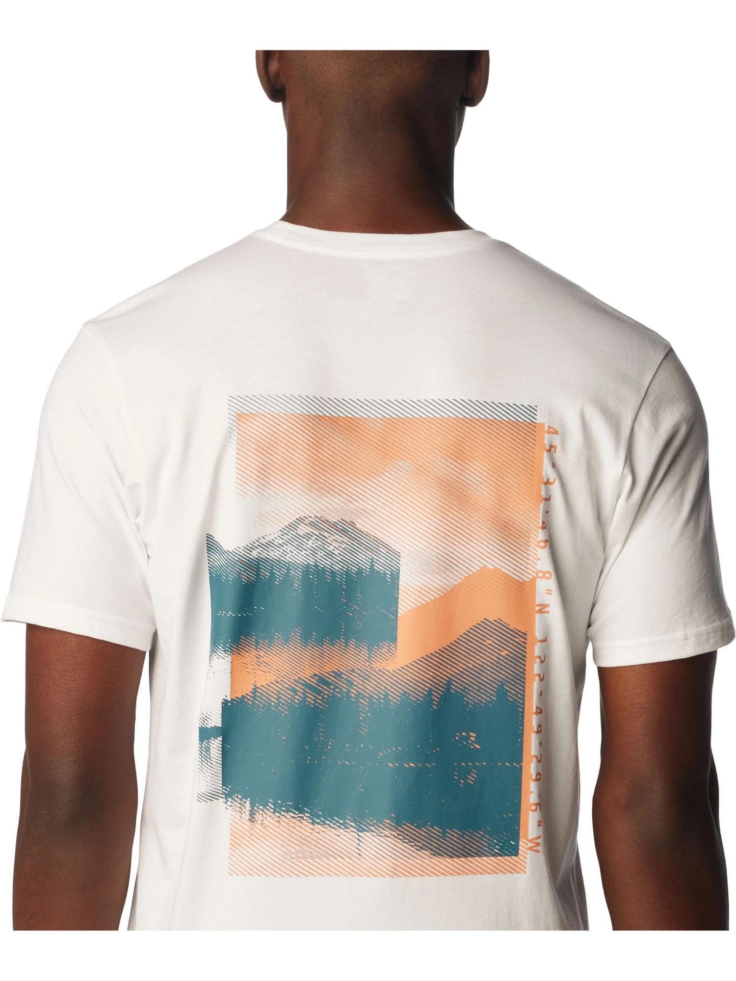 T-shirt męski Columbia Rapid Ridge Back Graphic II z krótkim rękawem 5/6