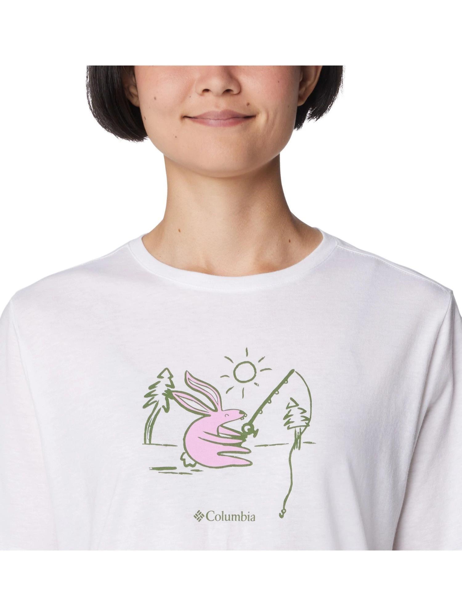 Koszulka damska Columbia Bluebird Day Relaxed Crew Neck z krótkim rękawem 5/6