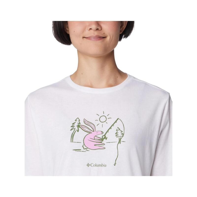 Tricou cu maneci scurte Bluebird Day Relaxed Crew Neck femei