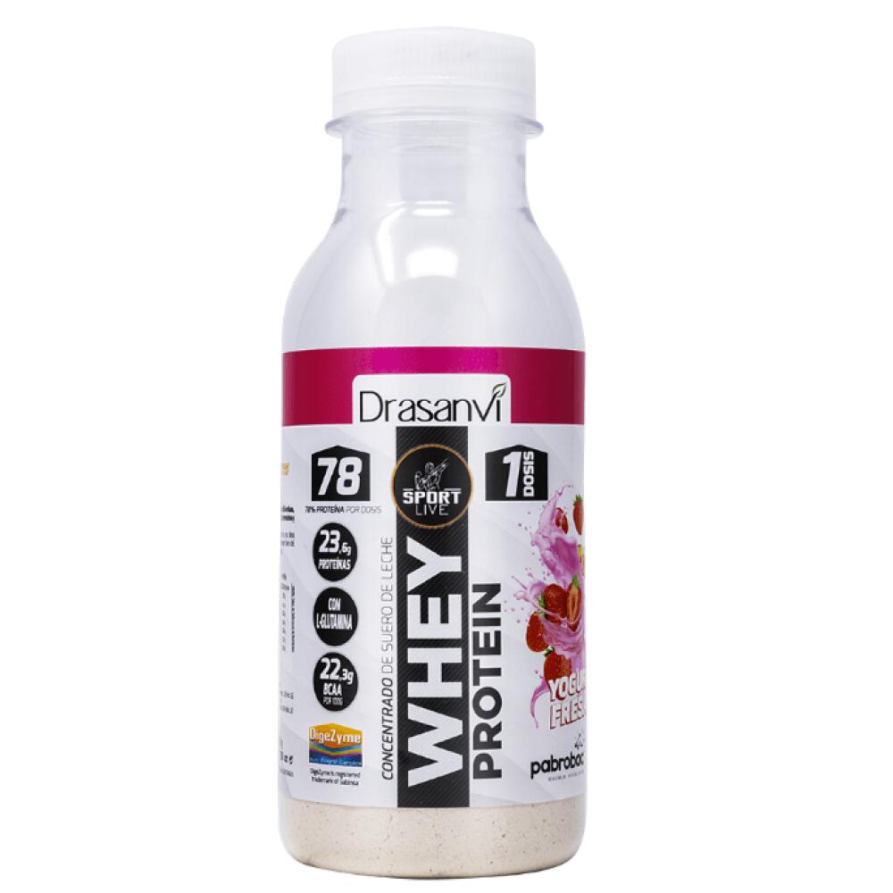 Sport live whey protein concentrado monodose garrafa 30g iogurte - morango