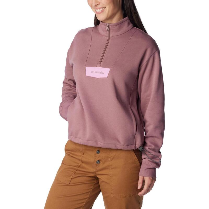 Columbia Lodge Quarter Zip női pulóver - piros