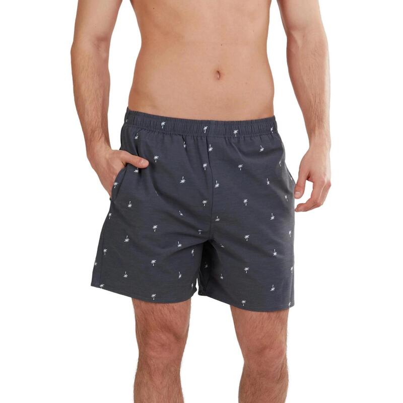 Boardshort Bono Print Boardshort - albastru inchis barbati