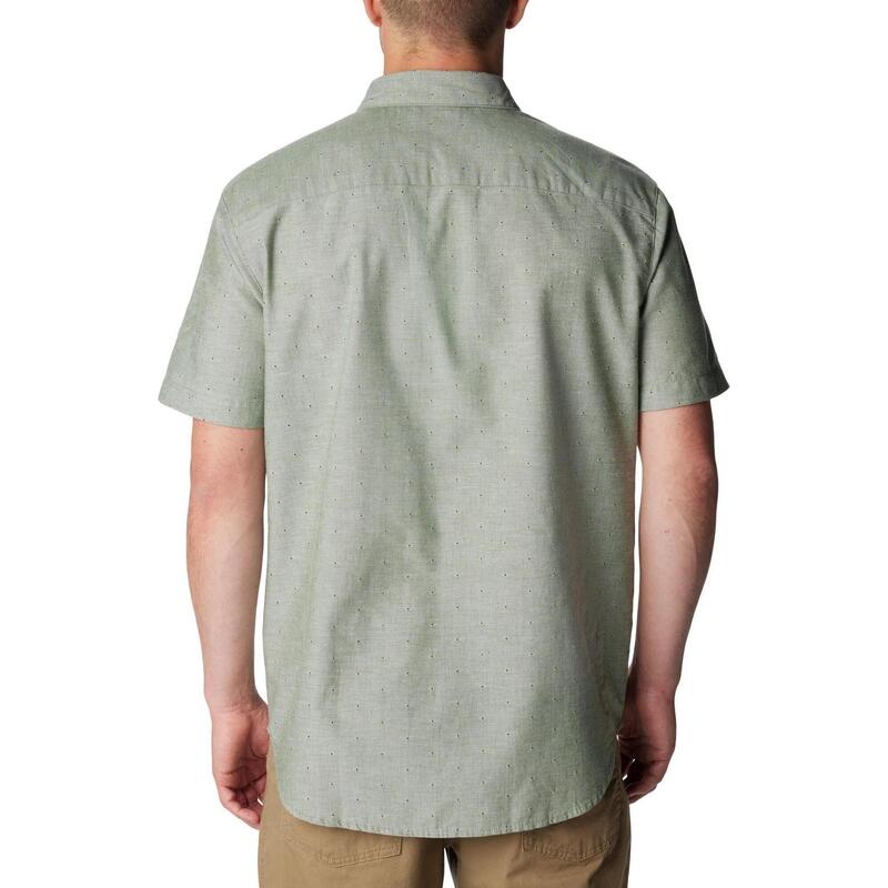 Rapid Rivers Novelty Short Sleeve Shirt férfi rövid ujjú ing - zöld