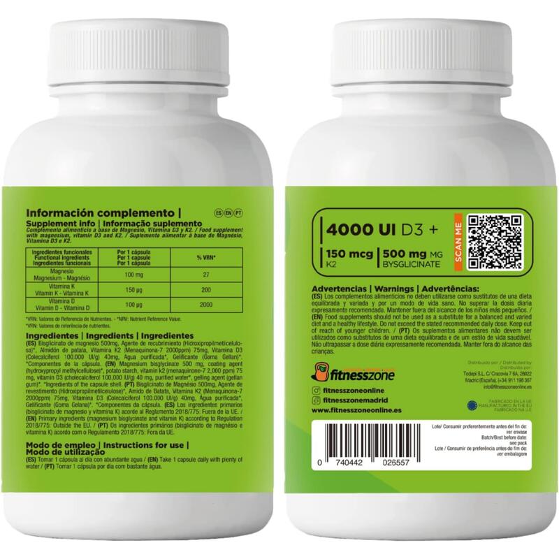 Ultimate Formula Vitamin D3 & K2 + Magnesium 60 Caps UNFLAVOURED
