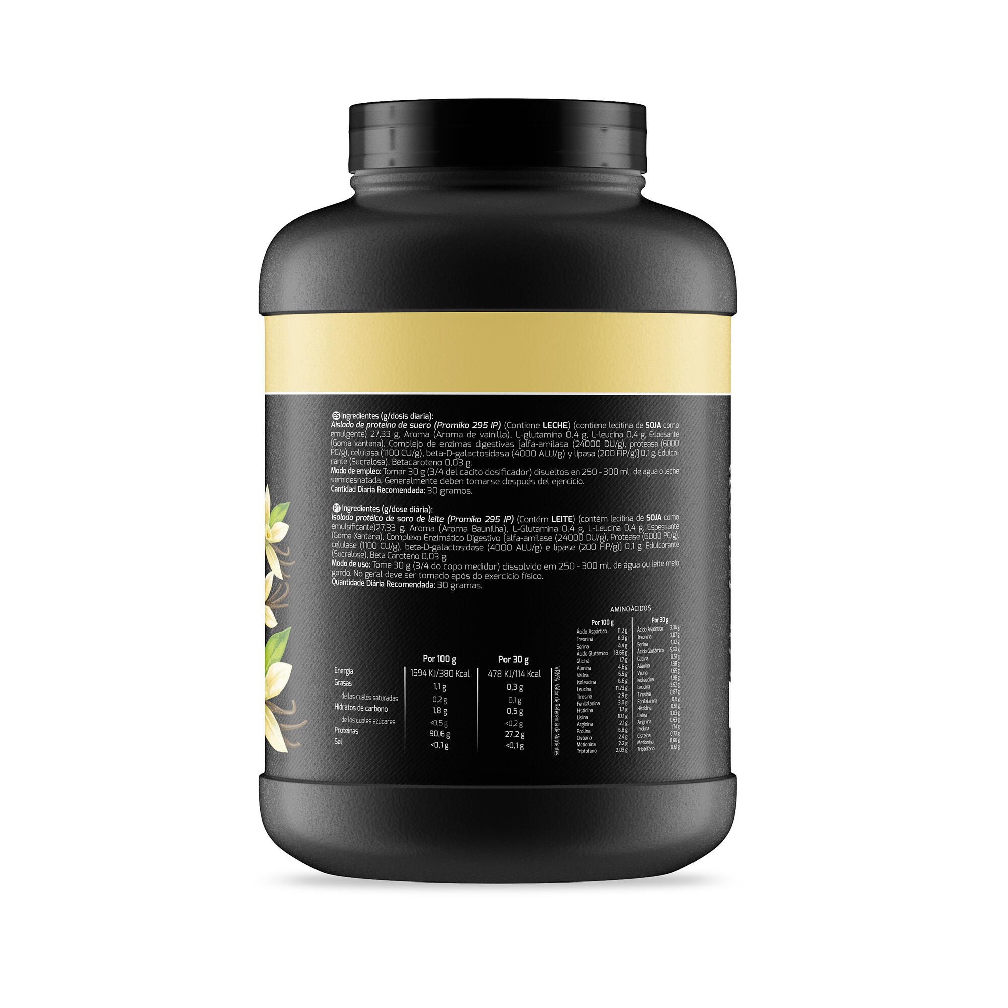 Whey Protein Isolate Sport Live - Vainilla - 1,6Kg - DRASANVI 2/6