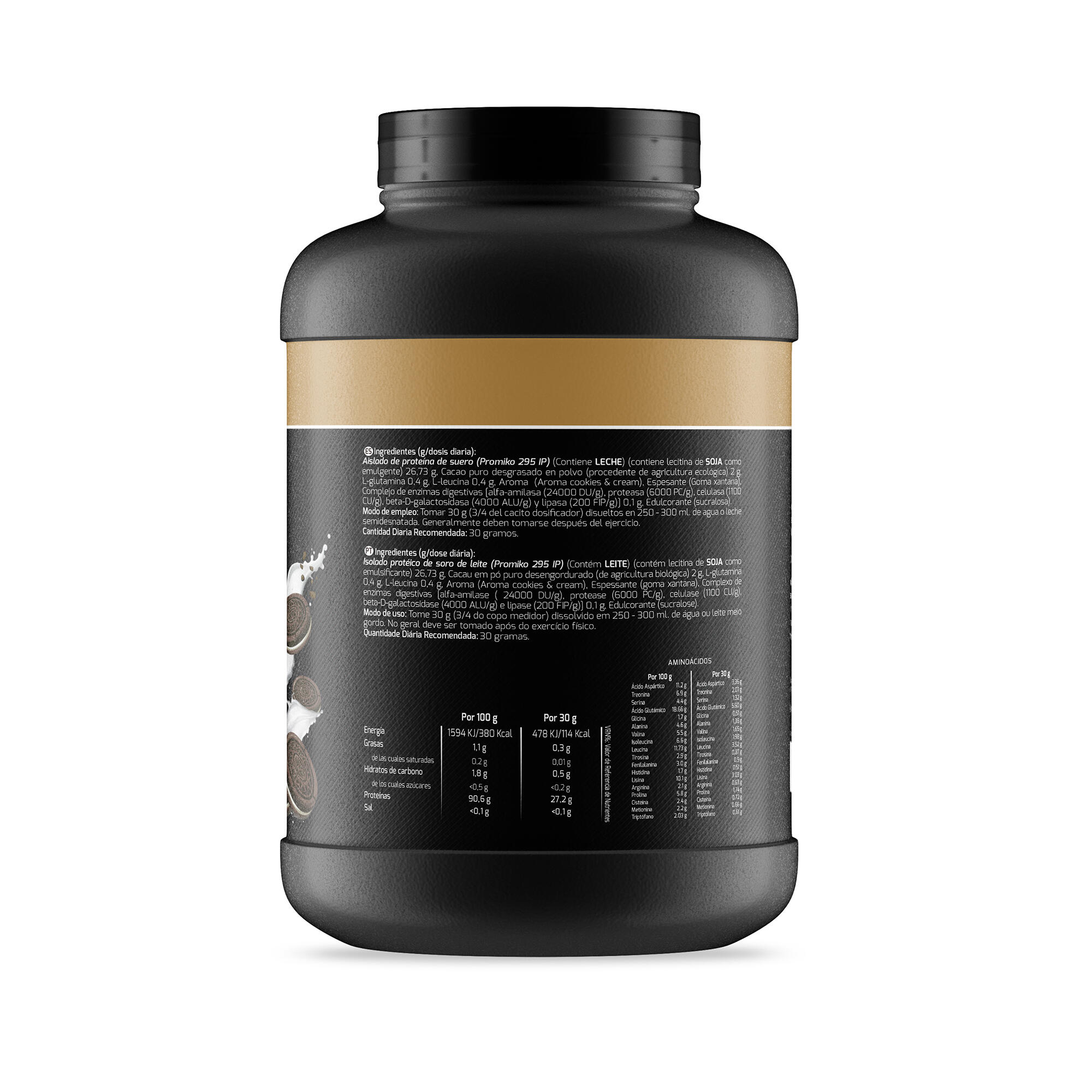 Whey Protein Isolate Sport Live - Cookies and Cream - 1,6Kg 2/6
