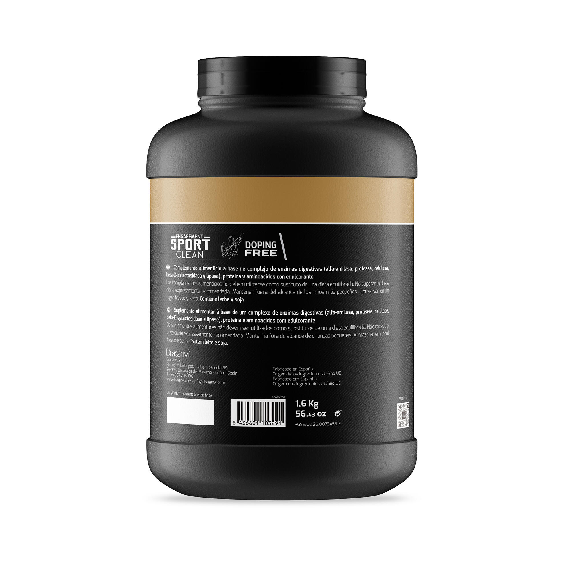Whey Protein Isolate Sport Live - Cookies and Cream - 1,6Kg 3/6
