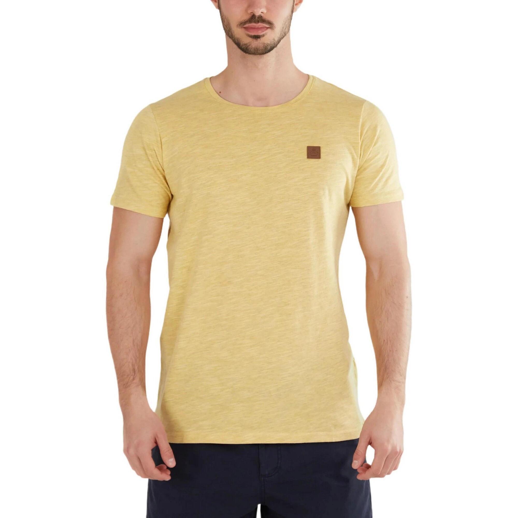 FUNDANGO Pánské tričko s krátkým rukávem Jaggy Structured