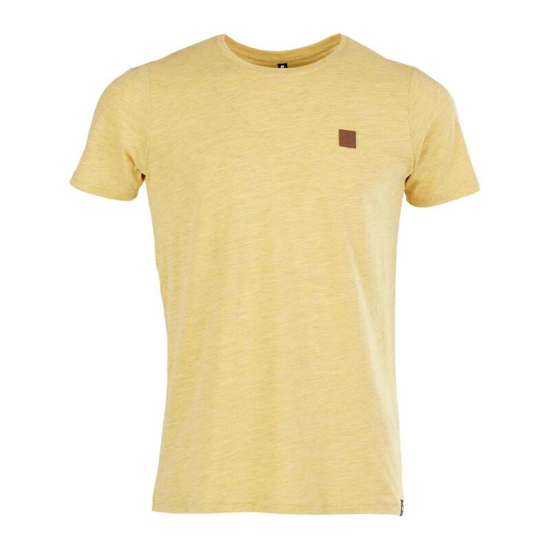 Jaggy Structured T-Shirt férfi rövid ujjú póló - sárga