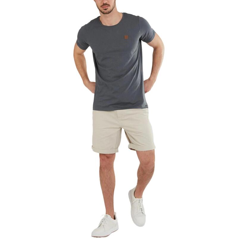 Tricou cu maneci scurte Jaggy Structured T-shirt - gri barbati