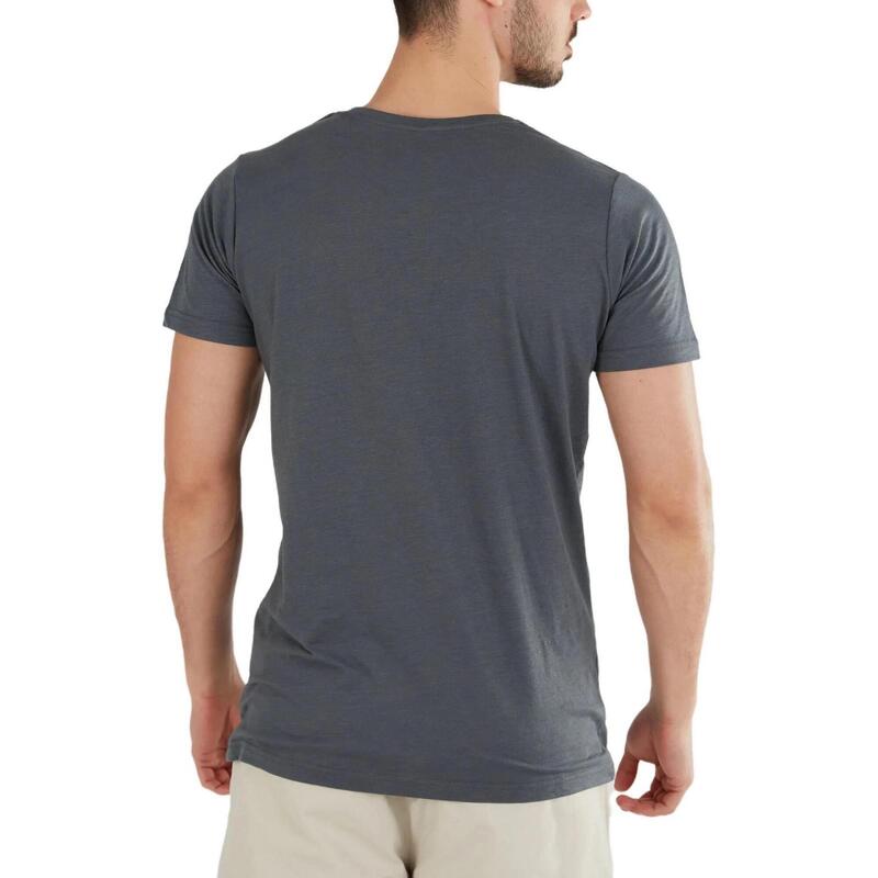 Tricou cu maneci scurte Jaggy Structured T-shirt - gri barbati
