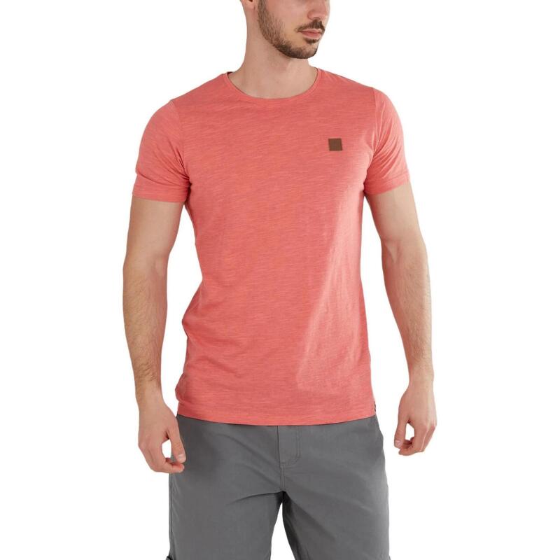 Tricou cu maneci scurte Jaggy Structured T-shirt - roz barbati