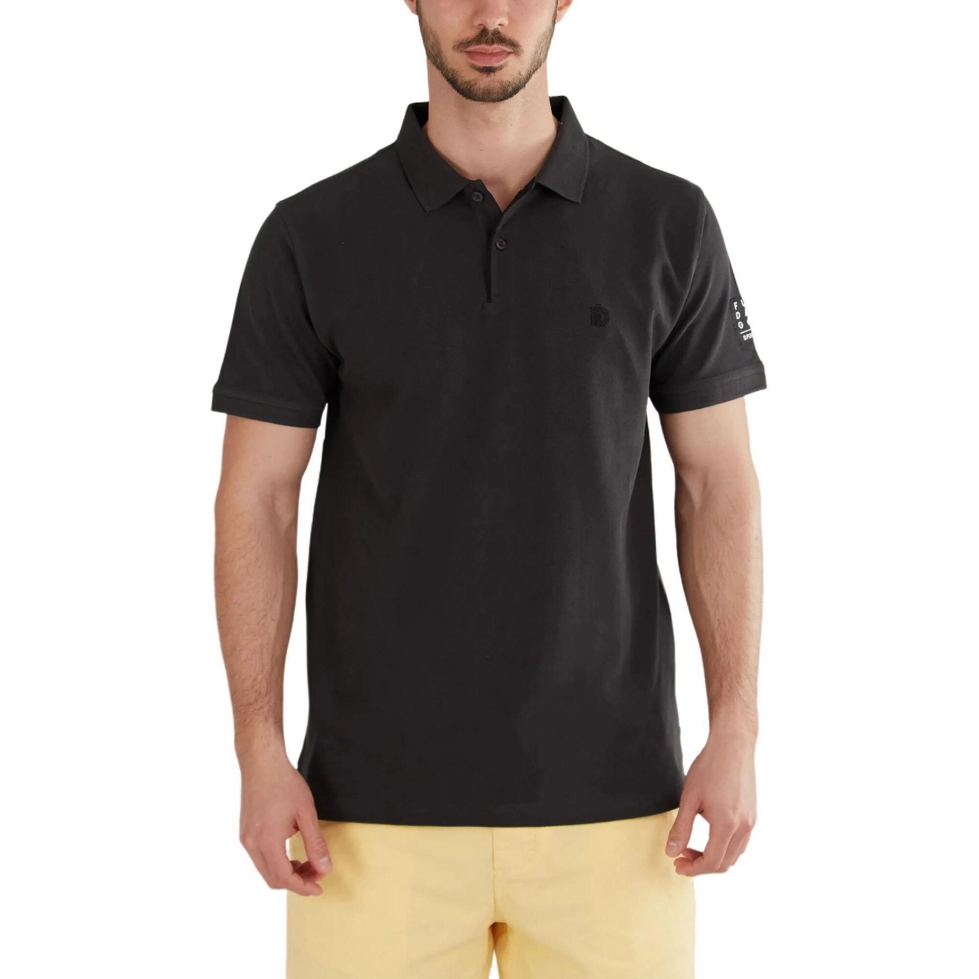 FUNDANGO Pánské tričko s límečkem Molton