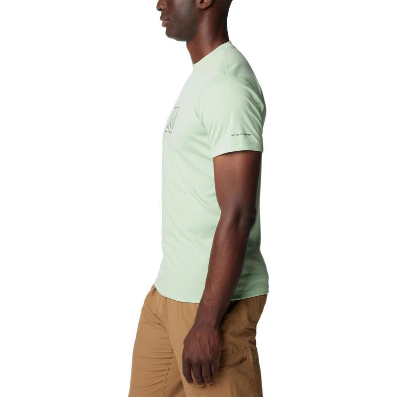 Zero Rules Short Sleeve Graphic Shirt férfi rövid ujjú sport póló - zöld