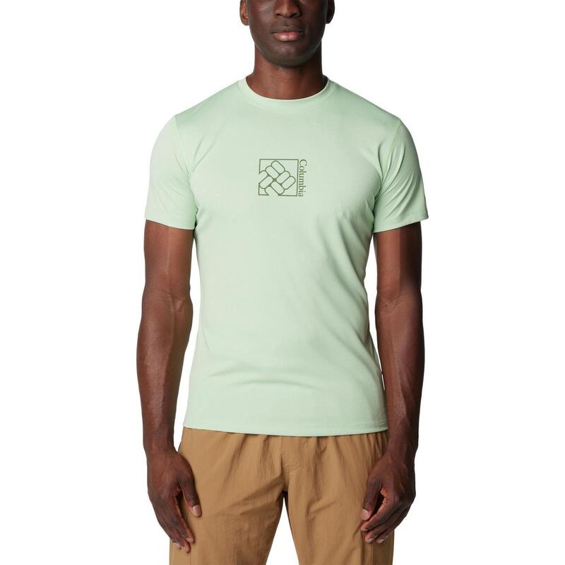 Zero Rules Short Sleeve Graphic Shirt férfi rövid ujjú sport póló - zöld