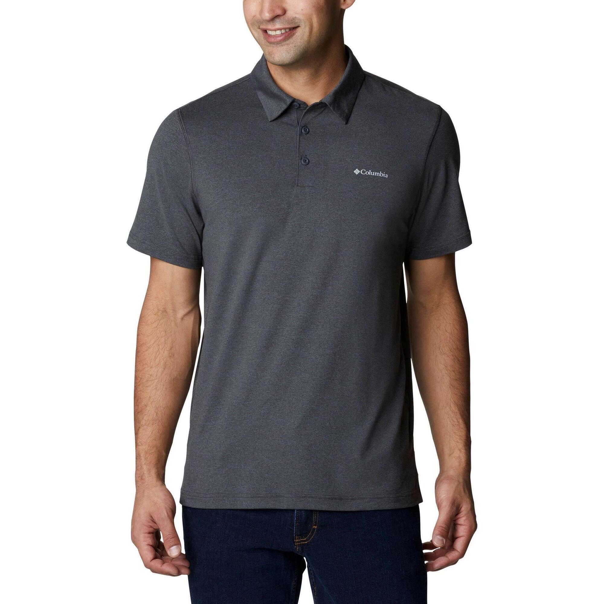 T-shirt męski Columbia Tech Trail z kołnierzem