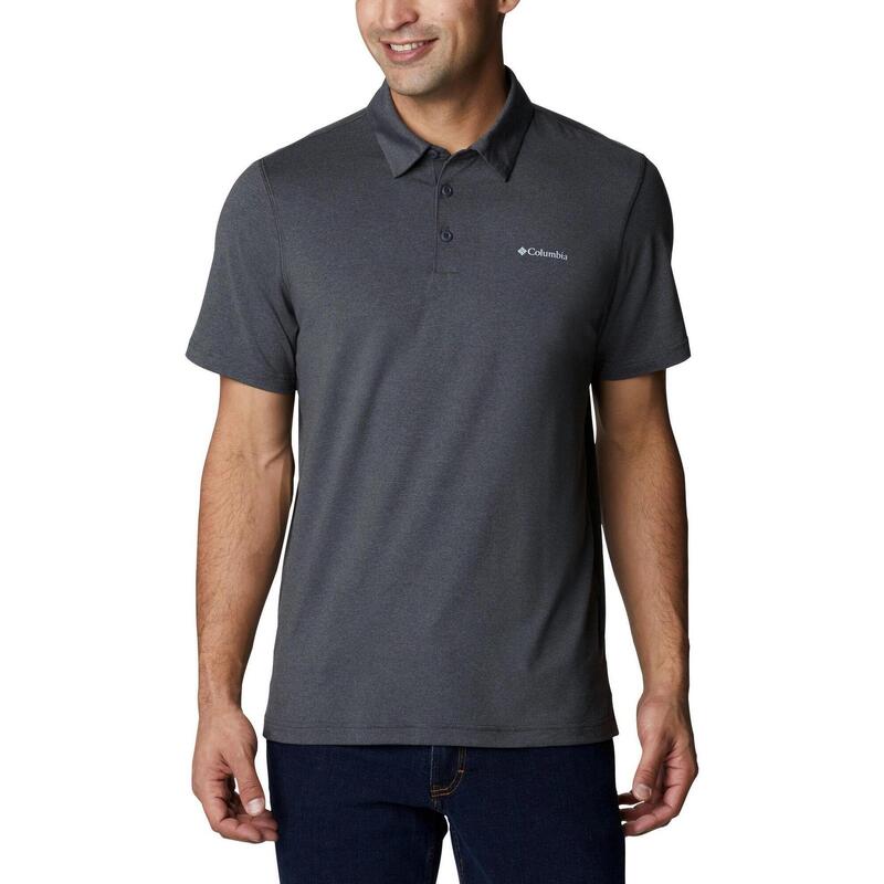 Tricou cu guler Tech Trail Polo - gri barbati