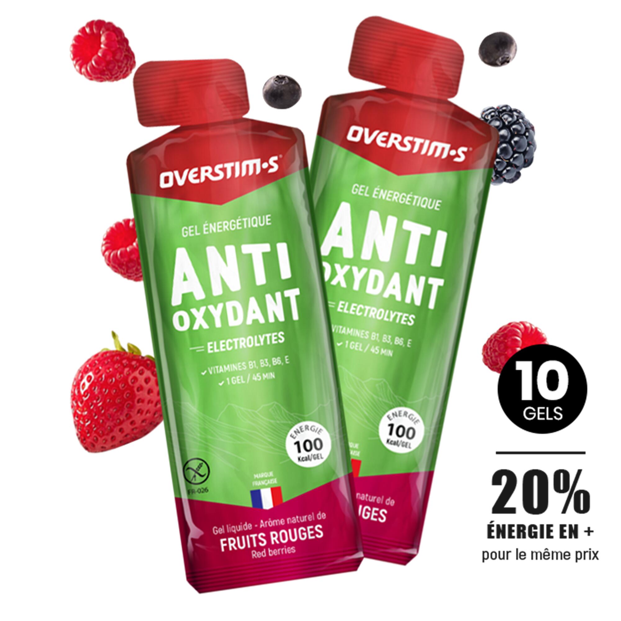 OVERSTIM.S Antioxidant energiegel - Rode vruchten - 10x34g