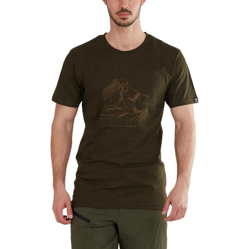 Legend T-shirt férfi rövid ujjú póló - oliva