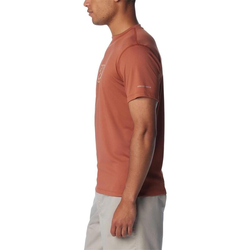 Zero Rules Short Sleeve Graphic Shirt férfi rövid ujjú sport póló - piros