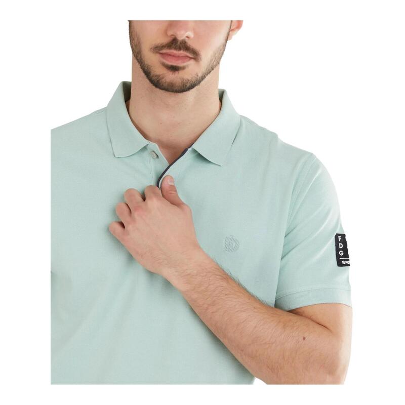 Molton Poloshirt férfi galléros póló - világoskék