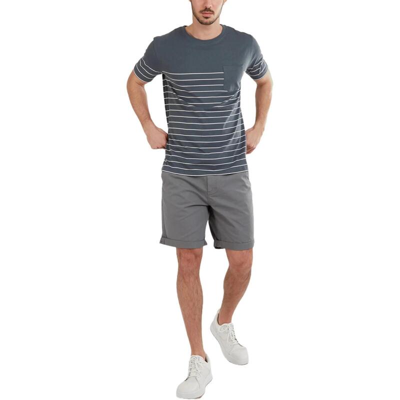 Jaggy Pocket T-shirt férfi rövid ujjú póló - szürke