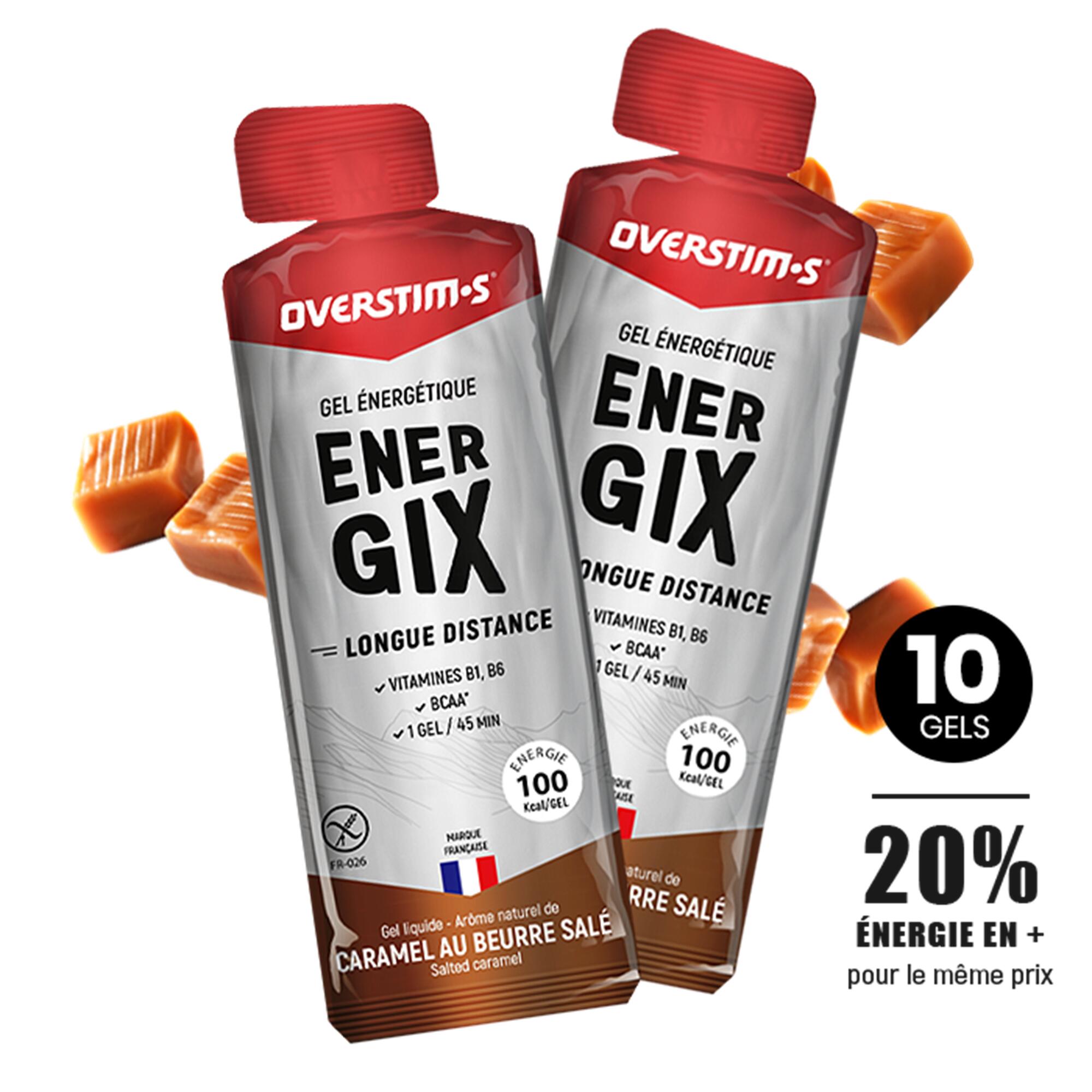 Overstim.s - Gel Énergétique Endurance Energix -caramel Beurre Salé - 10x34g - Gel Énergétique - 340 G - Decathlon