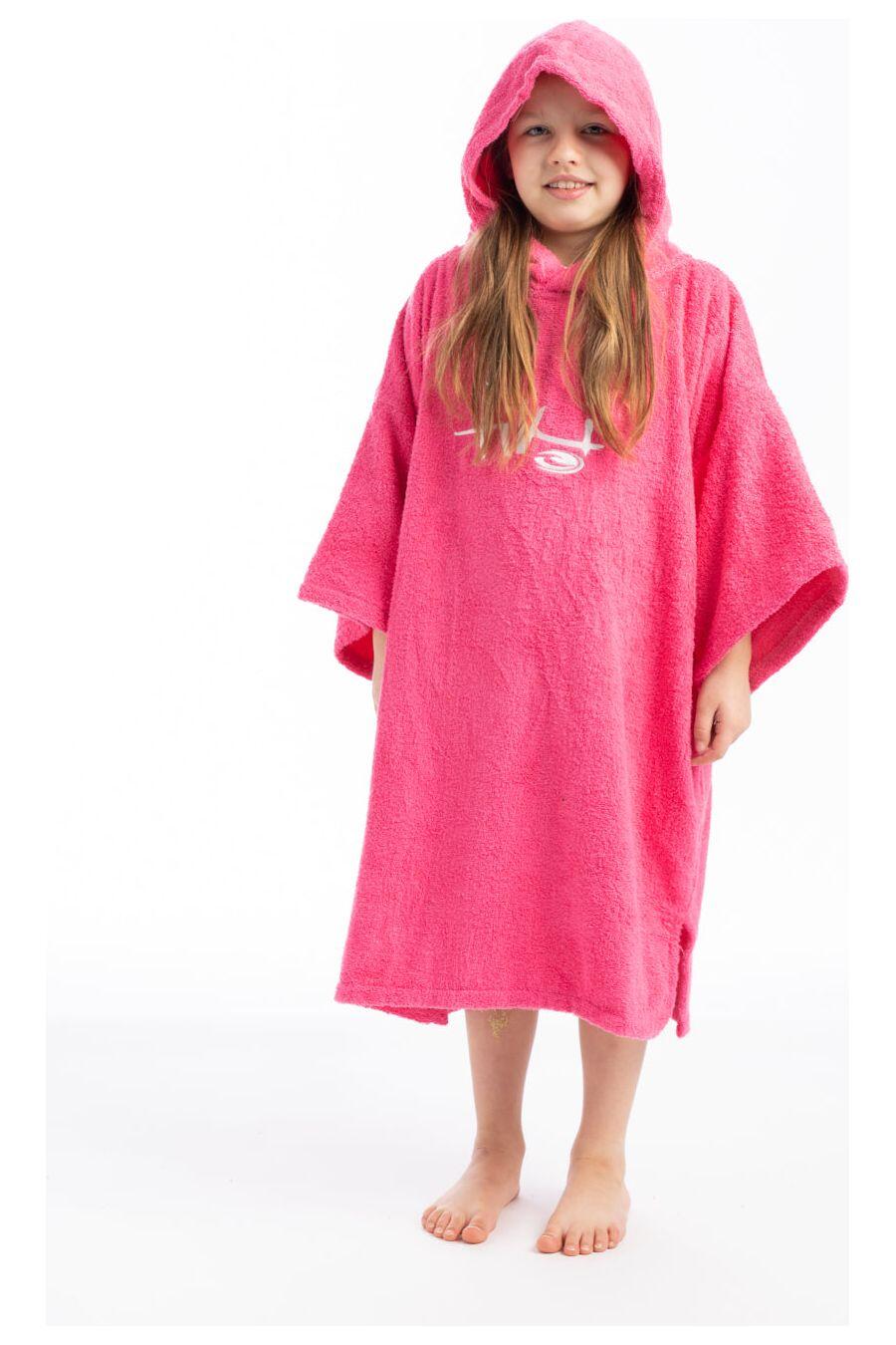 Junior Hooded Change Robe - Pink 2/7