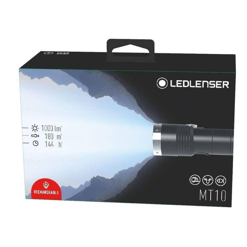 LANTERNA LED LENSER MT10, 1000 LUMENI, REINCARCABILA, CU HUSA