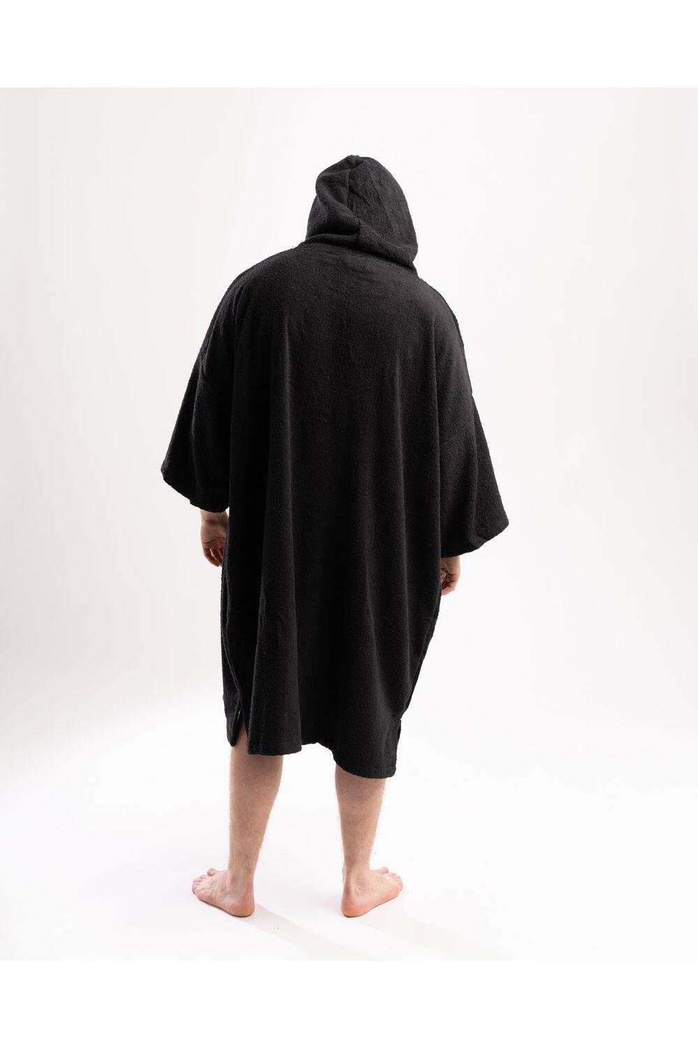 Adults Hooded Change Robe - Black 4/7